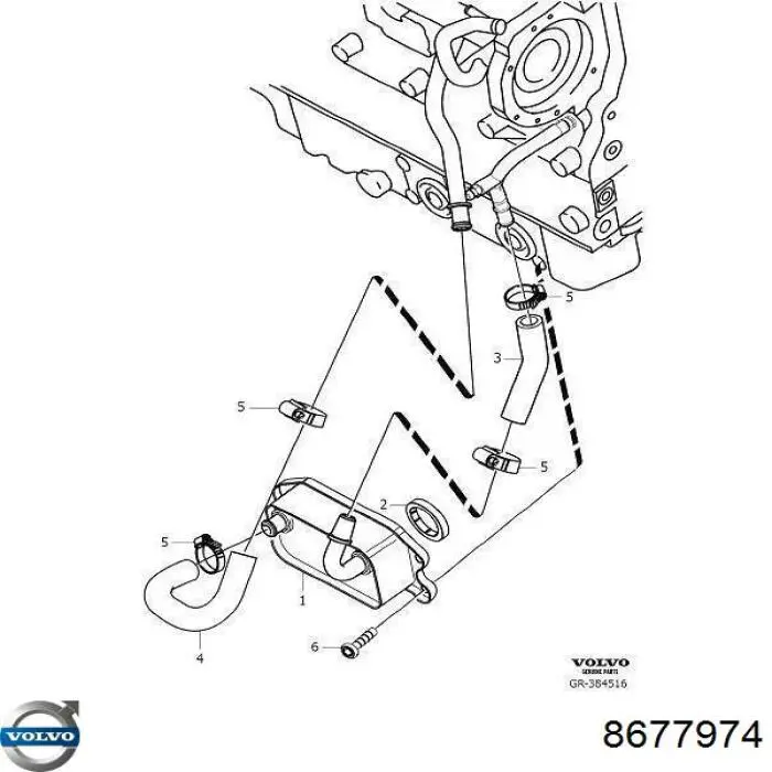 8677974 Volvo radiador de aceite