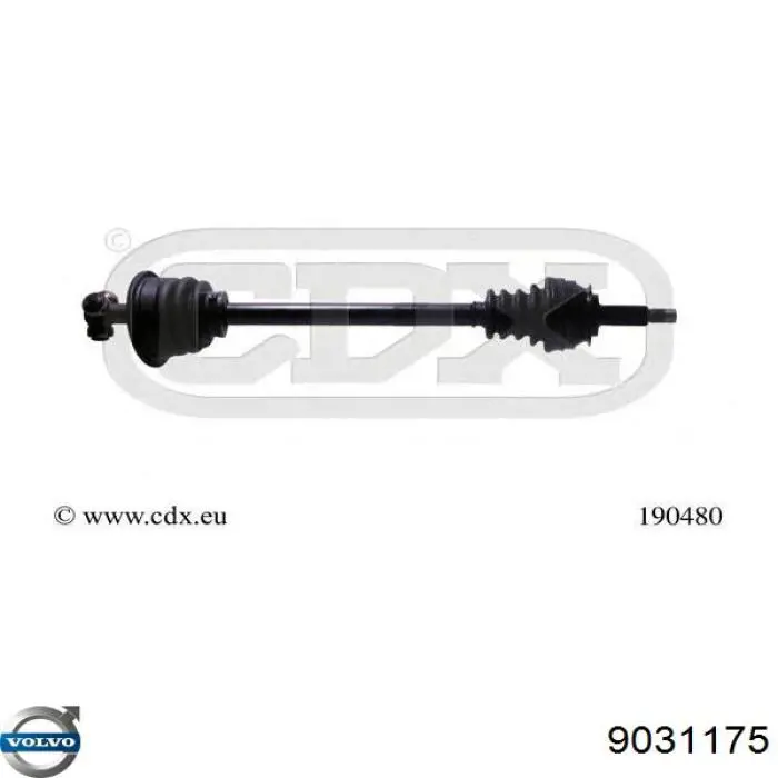  Árbol de transmisión delantero derecho para Volvo 440 445