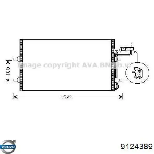 9124389 Volvo condensador aire acondicionado