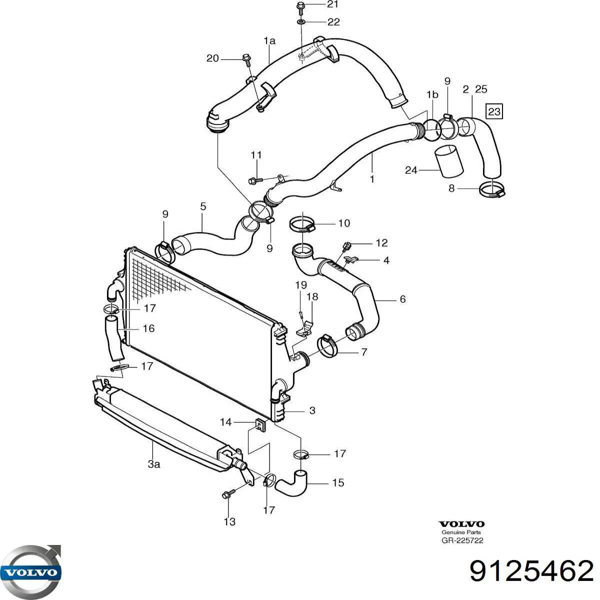 9125462 Volvo sensor de presion del colector de admision