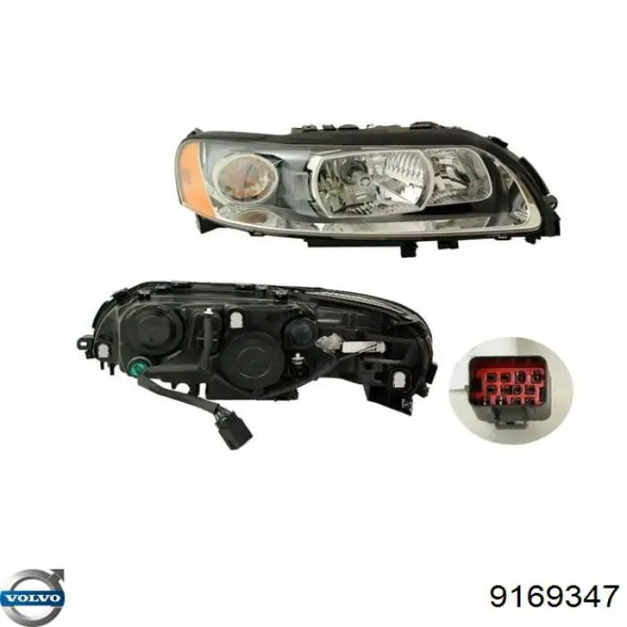  Cristal de faro derecho para Volvo S70 LS, LT