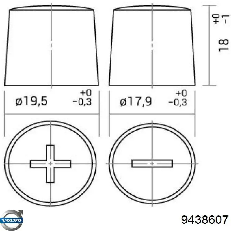 9438607 Volvo batería de arranque