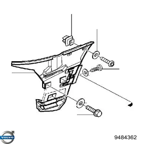  Soporte de parachoques delantero izquierdo para Volvo S60 1 