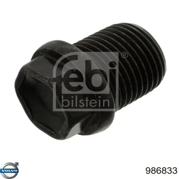 986833 Volvo tapón roscado, colector de aceite