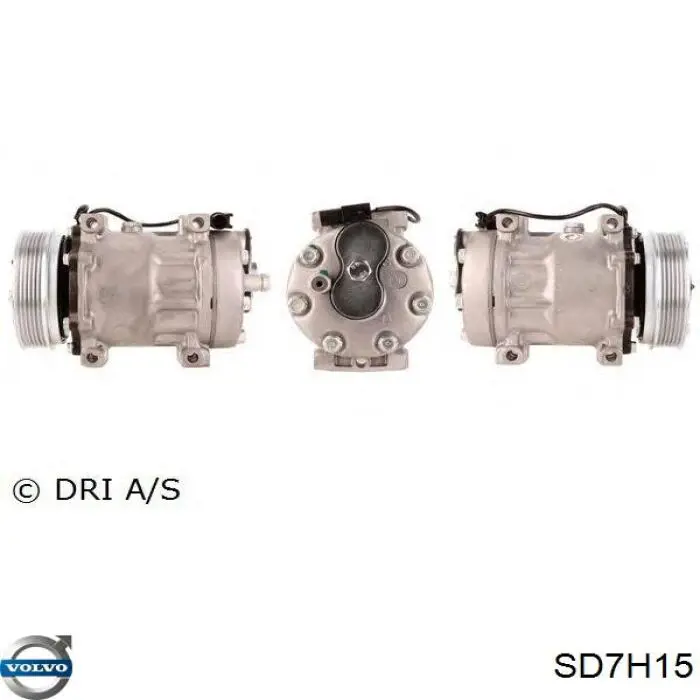 SD7H15 Volvo compresor de aire acondicionado