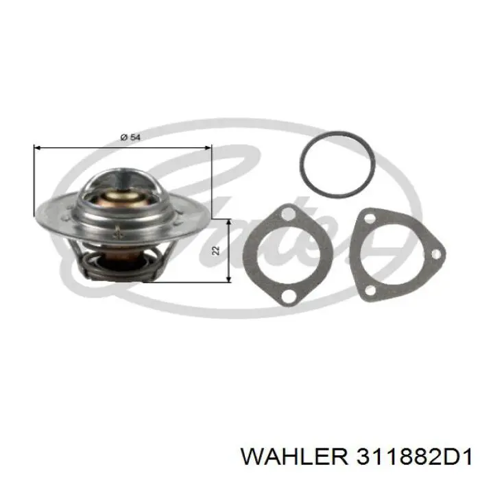 311882D1 Wahler termostato, refrigerante