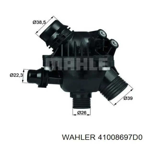 410086.97D0 Wahler termostato, refrigerante