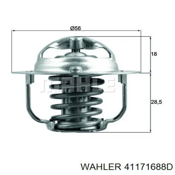 411716.88D Wahler termostato, refrigerante