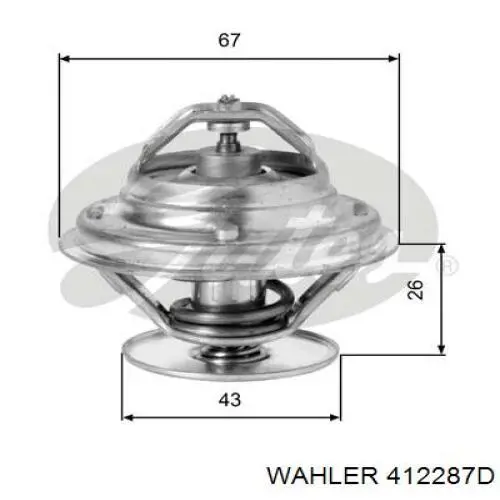 412287D Wahler termostato, refrigerante