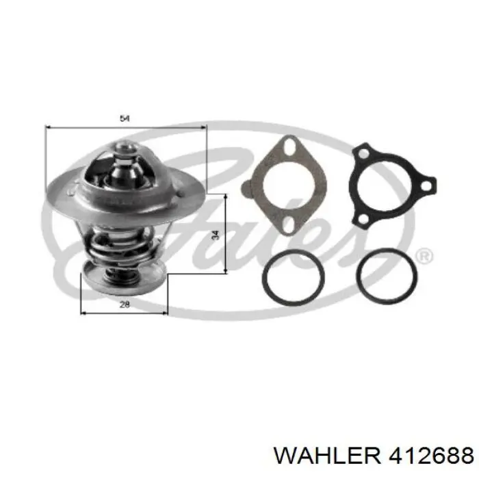 4126.88 Wahler termostato, refrigerante