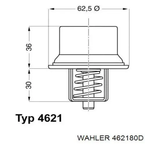 4621.80D Wahler termostato, refrigerante