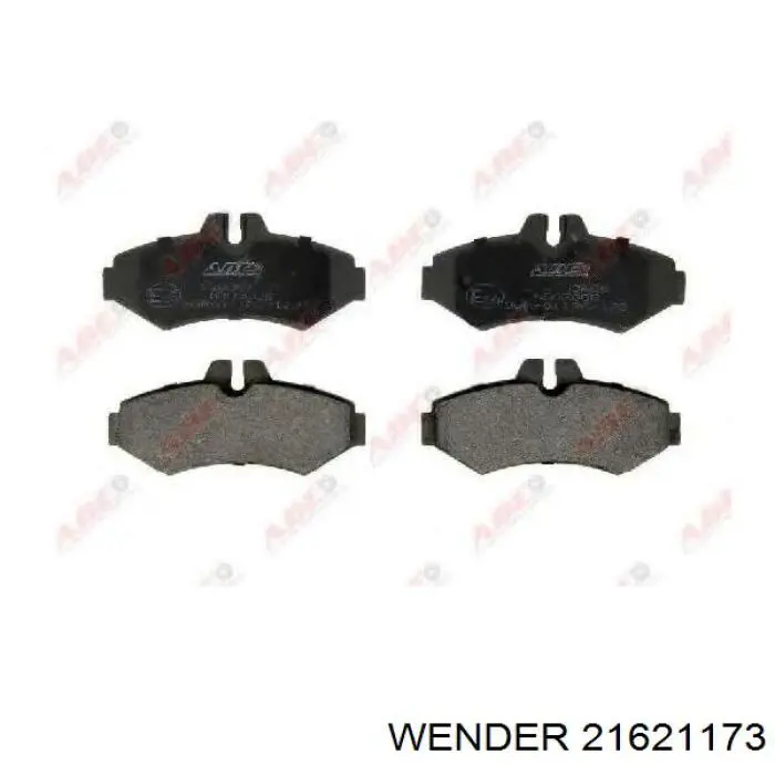 21621173 Wender pastillas de freno traseras