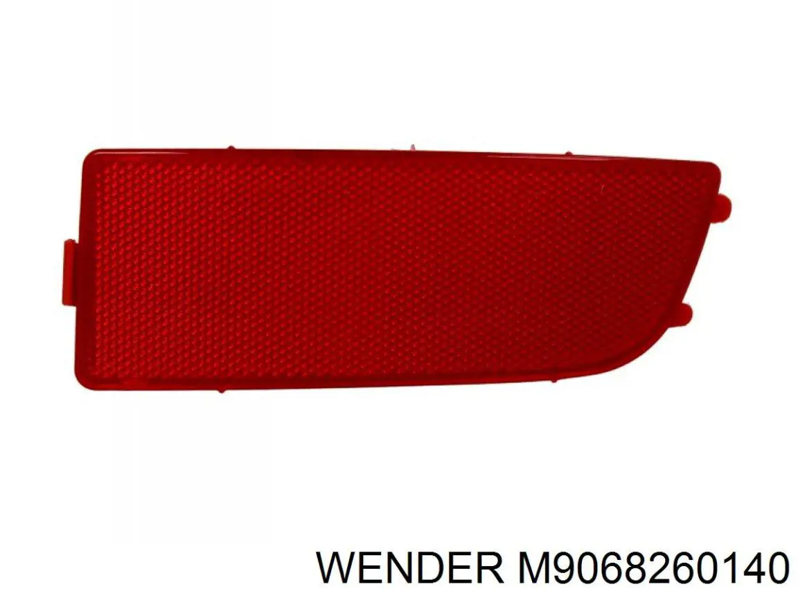 M9068260140 Wender reflector, parachoques trasero, derecho