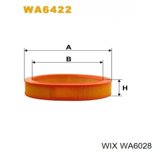 WA6028 WIX filtro de aire