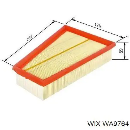 WA9764 WIX filtro de aire