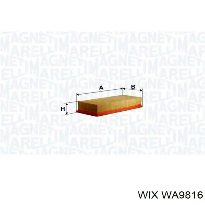 WA9816 WIX filtro de aire