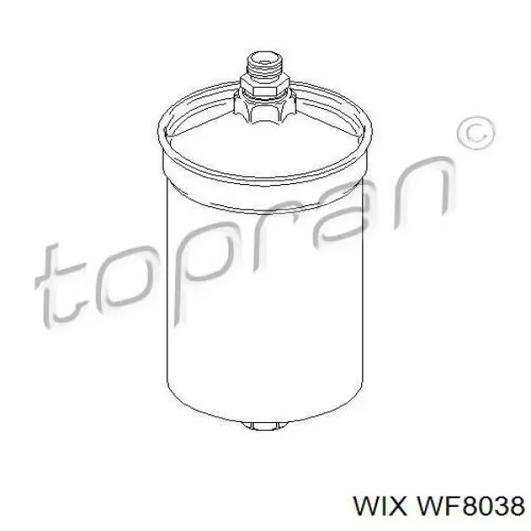 WF8038 WIX filtro combustible