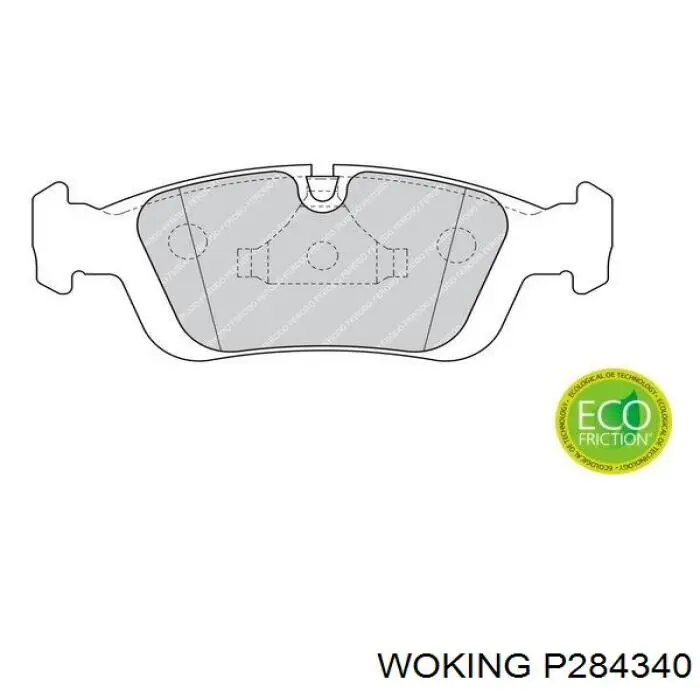 P2843.40 Woking pastillas de freno delanteras