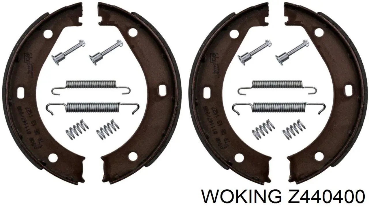 Z4404.00 Woking juego de zapatas de frenos, freno de estacionamiento