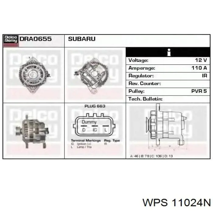 11024N WPS alternador