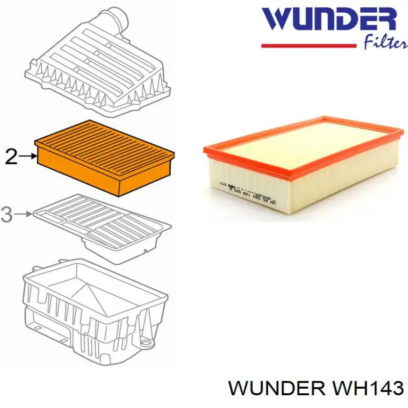 WH 143 Wunder filtro de aire