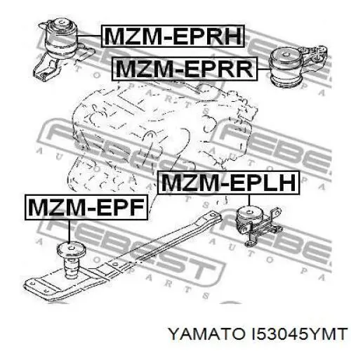  Soporte motor delantero para Mazda Tribute EP