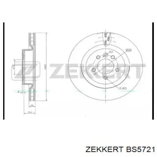 BS5721 Zekkert freno de disco delantero