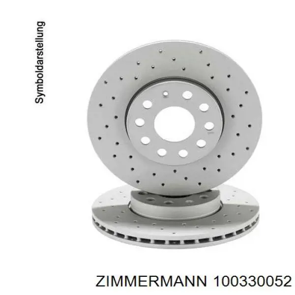 100330052 Zimmermann freno de disco delantero