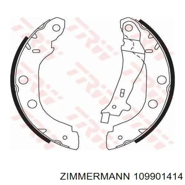 109901414 Zimmermann zapatas de frenos de tambor traseras