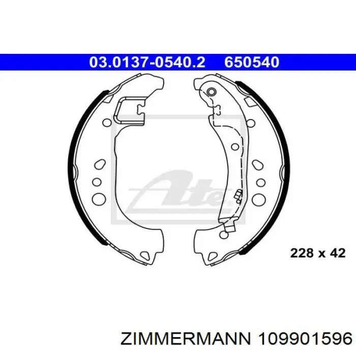  Zapatas de frenos de tambor traseras para Seat ARONA KJ7