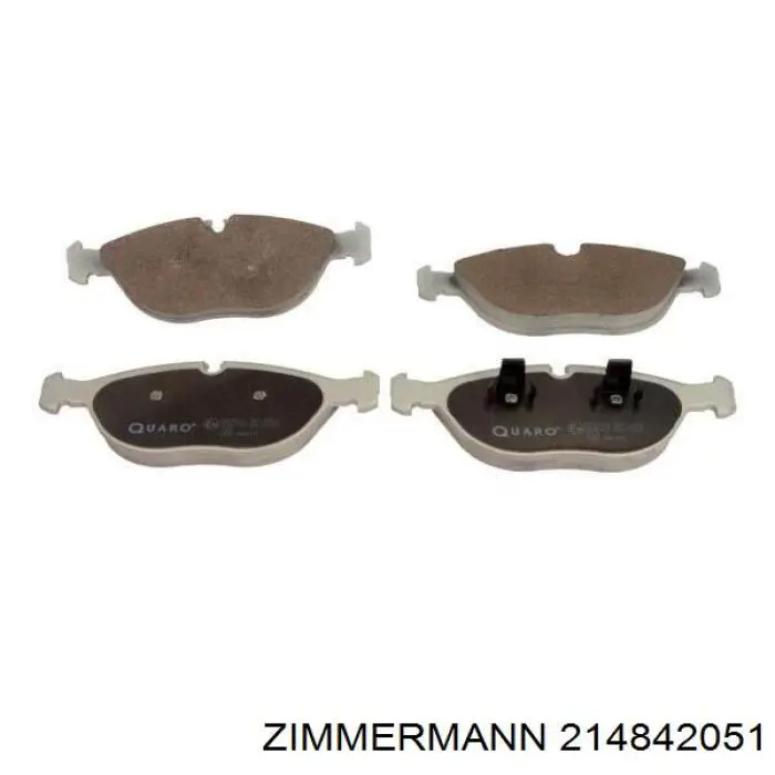 214842051 Zimmermann pastillas de freno delanteras