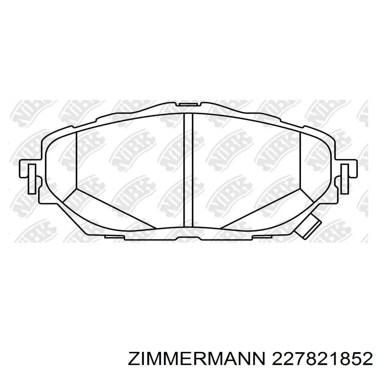 227821852 Zimmermann pastillas de freno delanteras