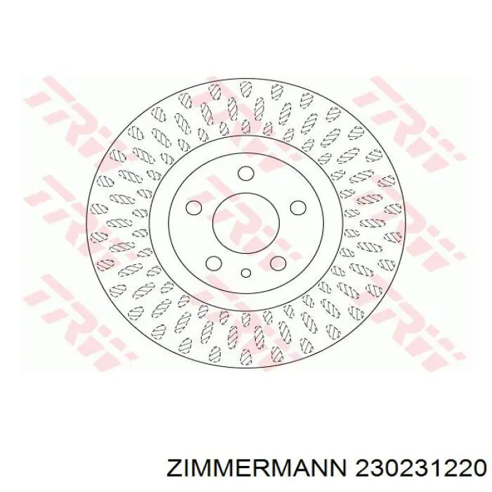 230231220 Zimmermann freno de disco delantero