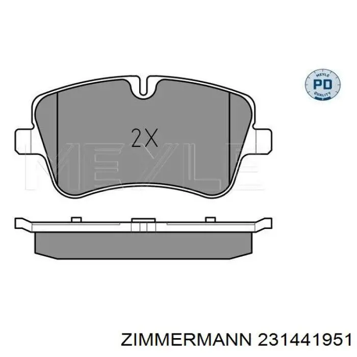 231441951 Zimmermann pastillas de freno delanteras