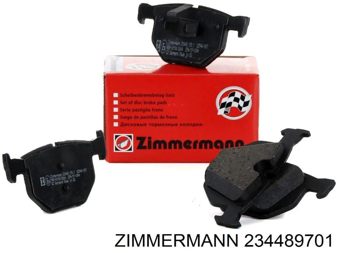 234489701 Zimmermann pastillas de freno traseras