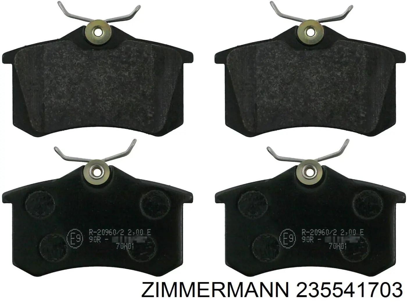 235541703 Zimmermann pastillas de freno traseras