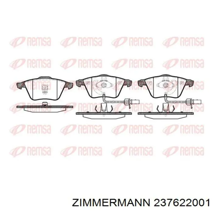 23762.200.1 Zimmermann pastillas de freno delanteras