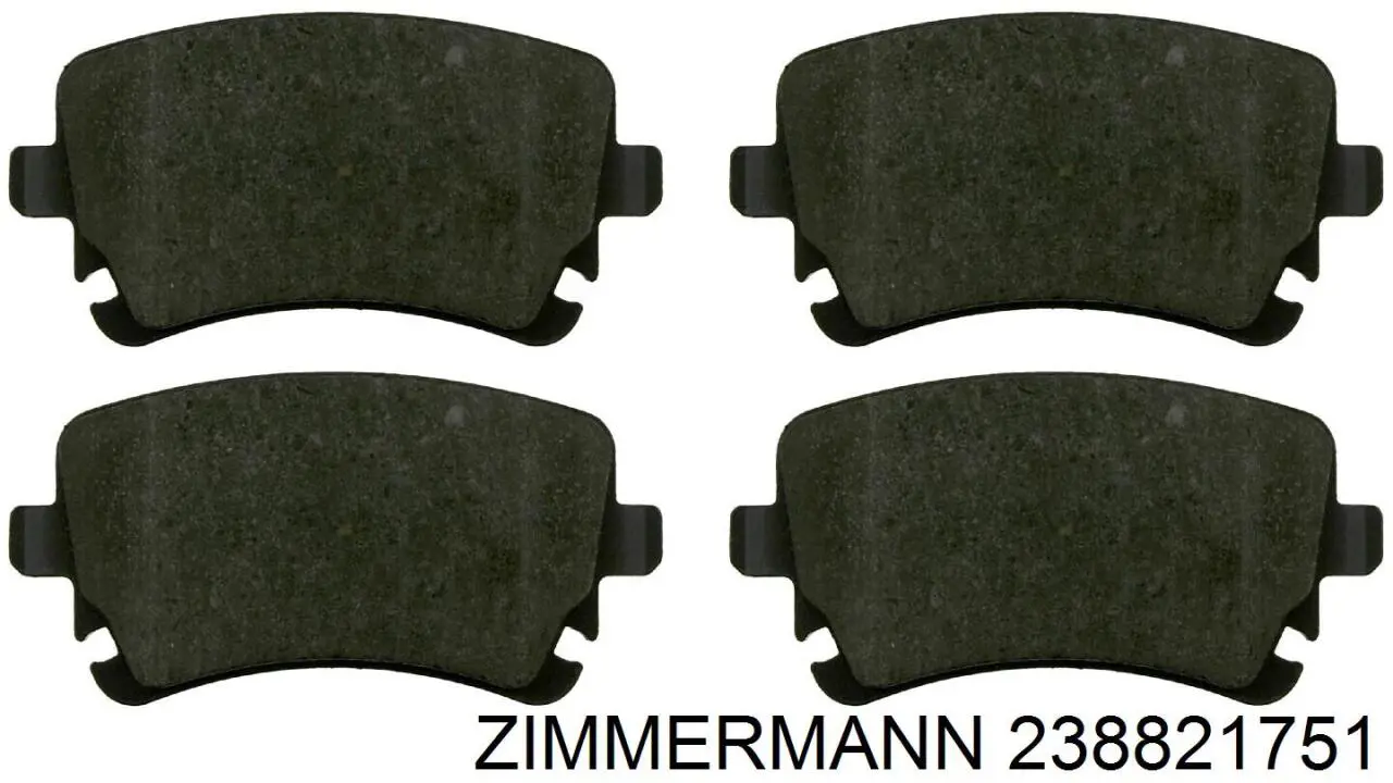 23882.175.1 Zimmermann pastillas de freno traseras