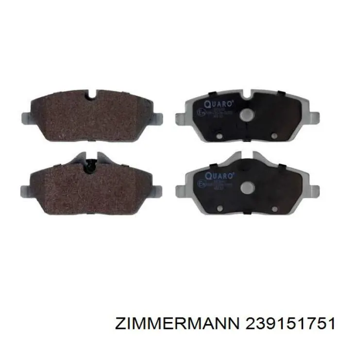 239151751 Zimmermann pastillas de freno delanteras