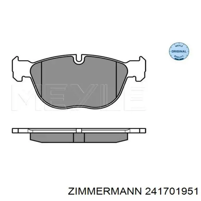 241701951 Zimmermann pastillas de freno delanteras