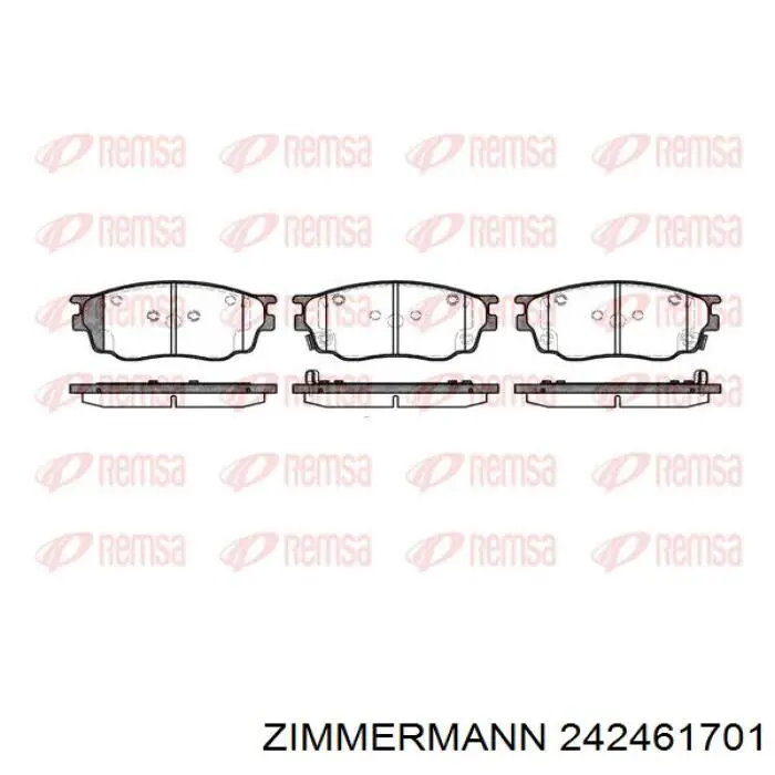 24246.170.1 Zimmermann pastillas de freno delanteras