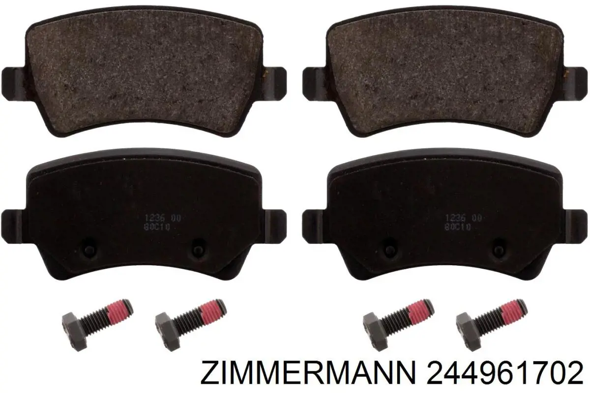 244961702 Zimmermann pastillas de freno traseras