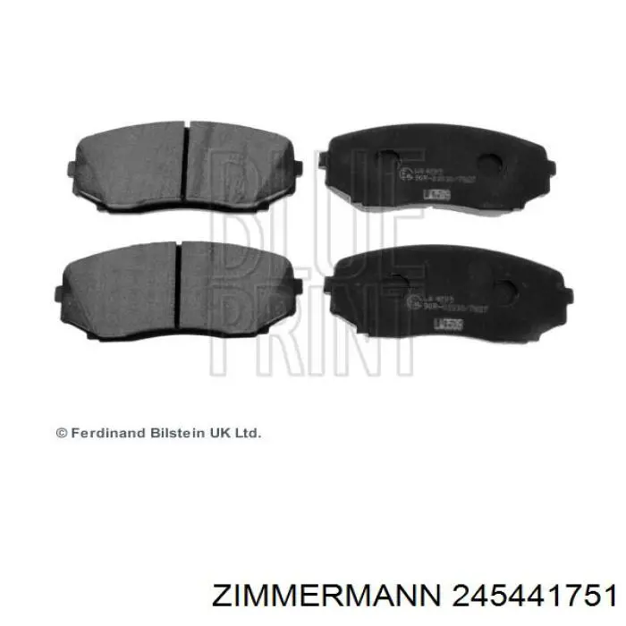 245441751 Zimmermann pastillas de freno delanteras