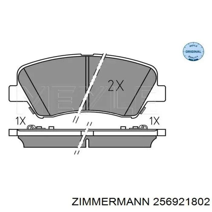 25692.180.2 Zimmermann pastillas de freno delanteras