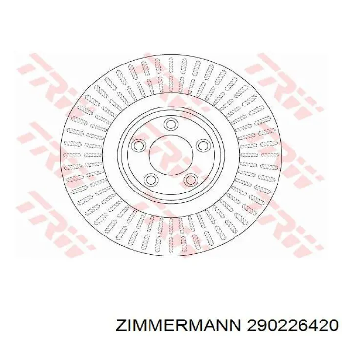 290.2264.20 Zimmermann freno de disco delantero