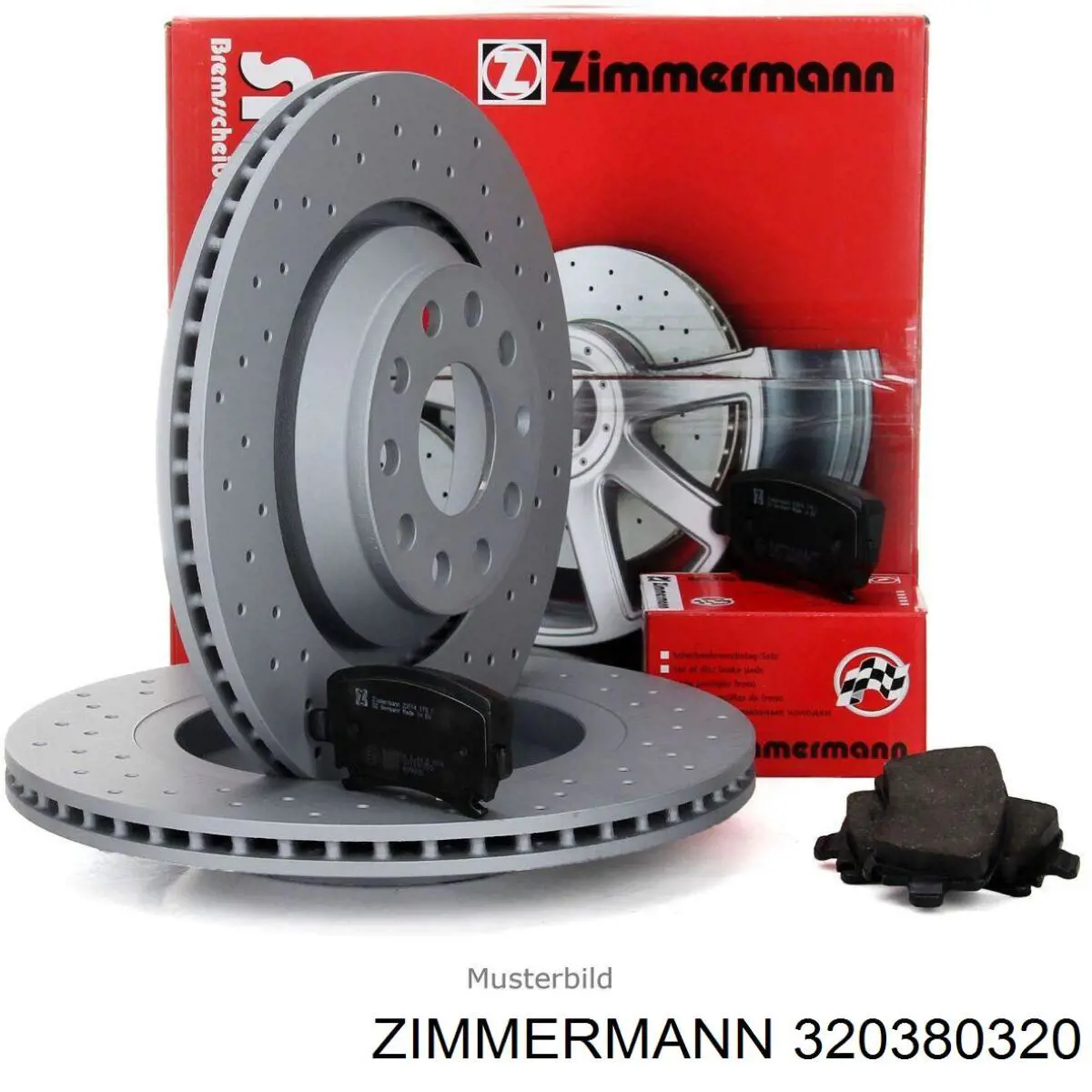 320380320 Zimmermann freno de disco delantero