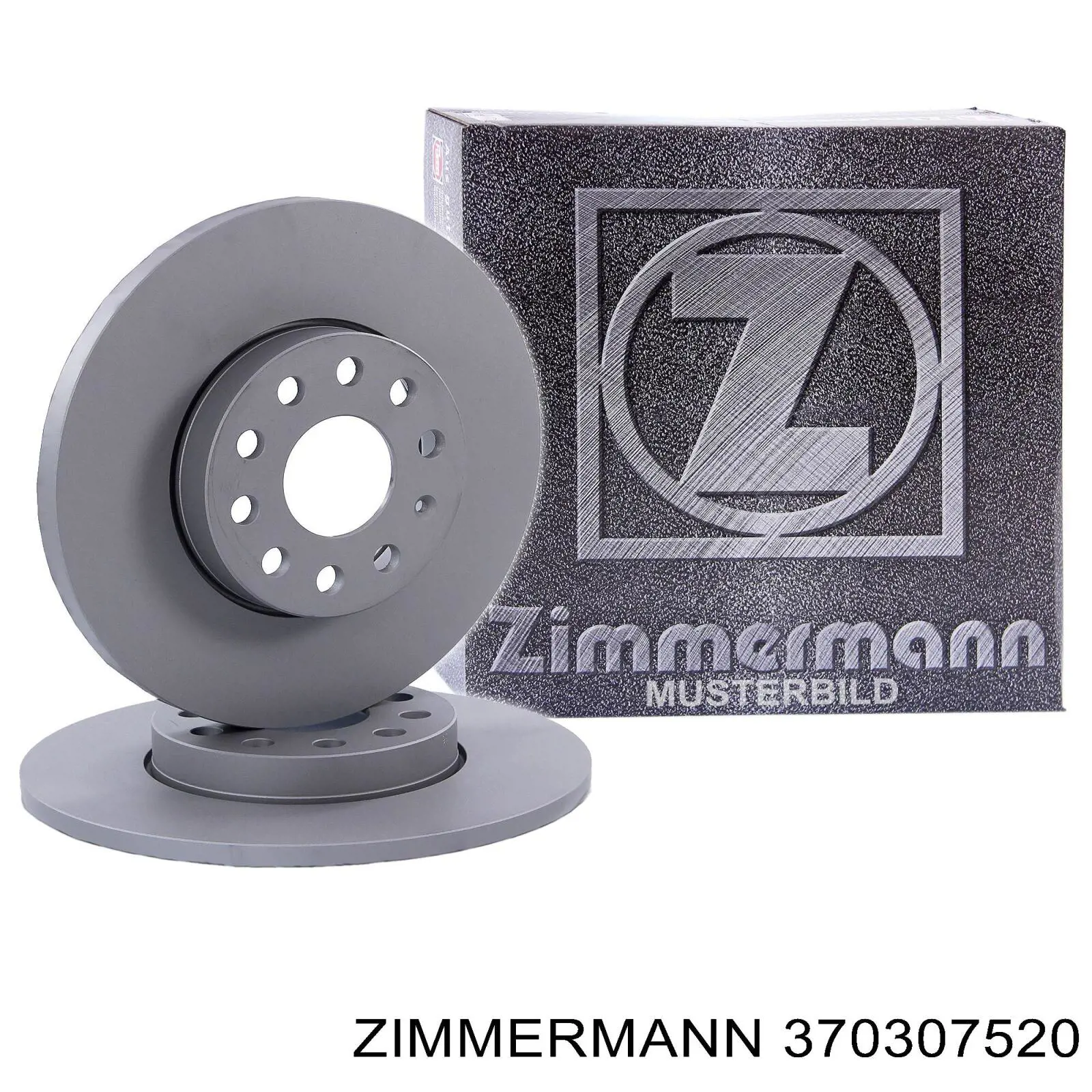 370.3075.20 Zimmermann disco de freno trasero