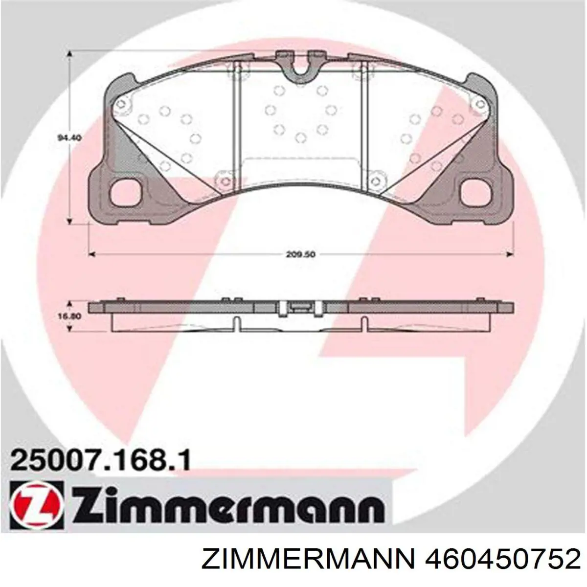 460450752 Zimmermann freno de disco delantero