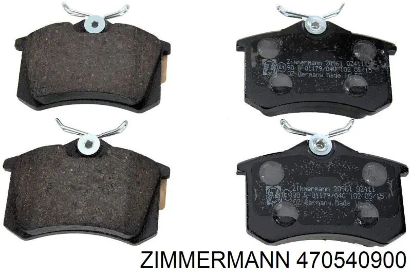 470540900 Zimmermann disco de freno trasero