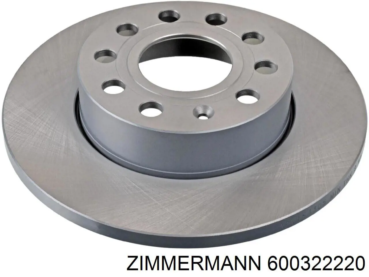 600.3222.20 Zimmermann disco de freno trasero